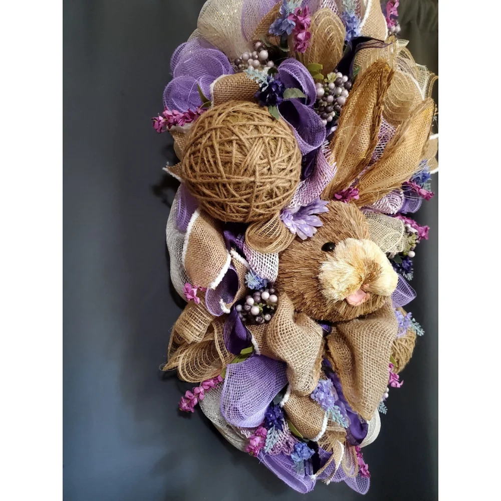 Handmade easter wreath